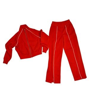 Spanx AirEssentials Track Suit Full Zip Jacket and Pants Set Womens S/P-NWOT